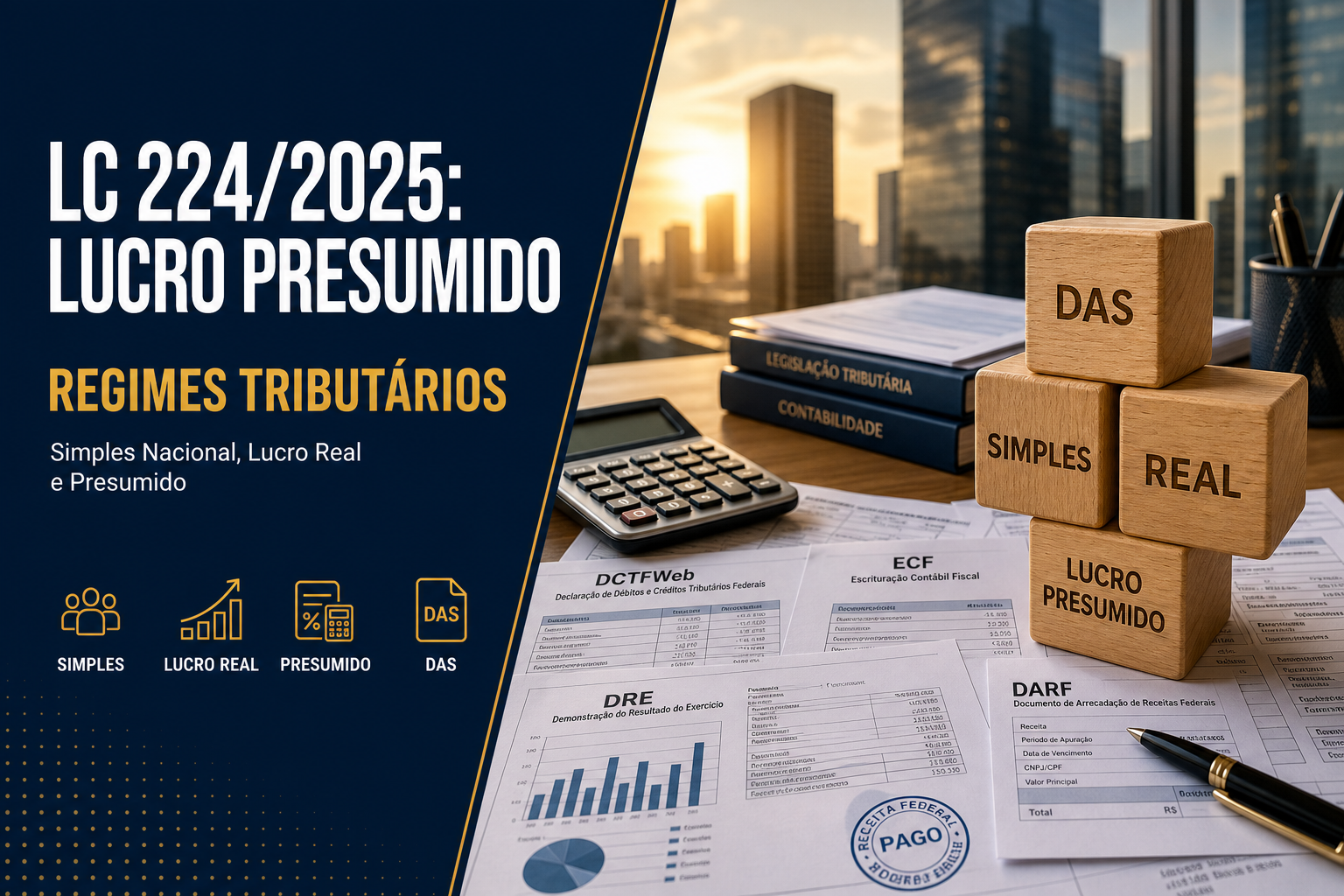 LC 224/2025: Lucro Presumido paga mais com o +10% na presunção em 2026