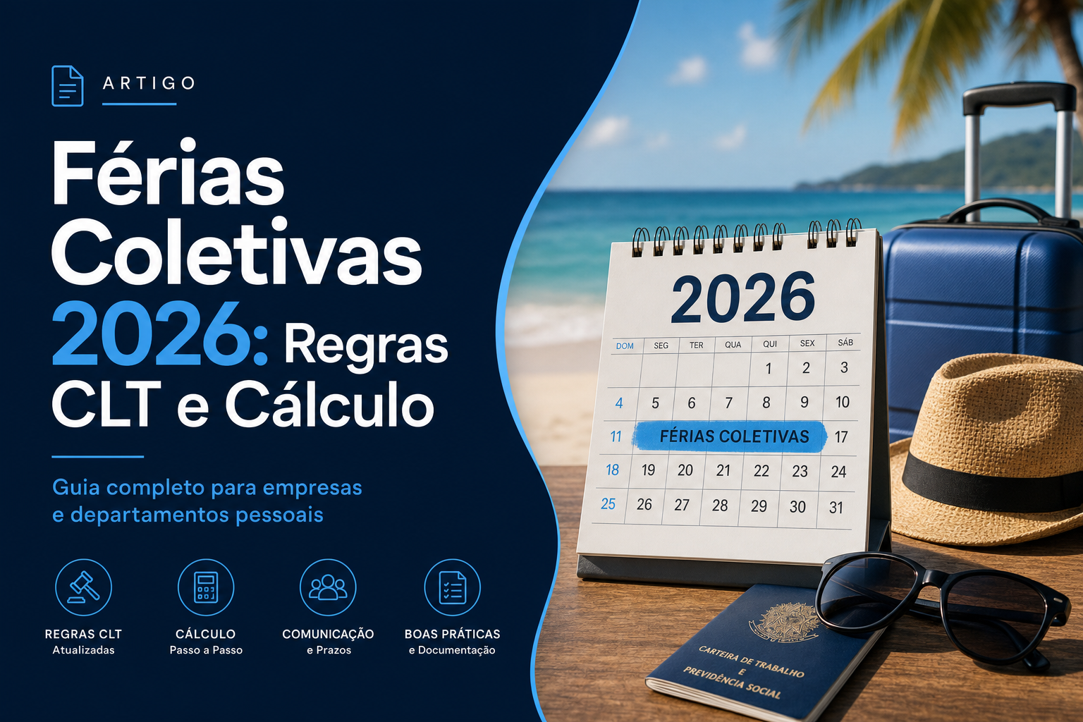 Férias Coletivas 2026: Regras CLT e Cálculo para Empresas