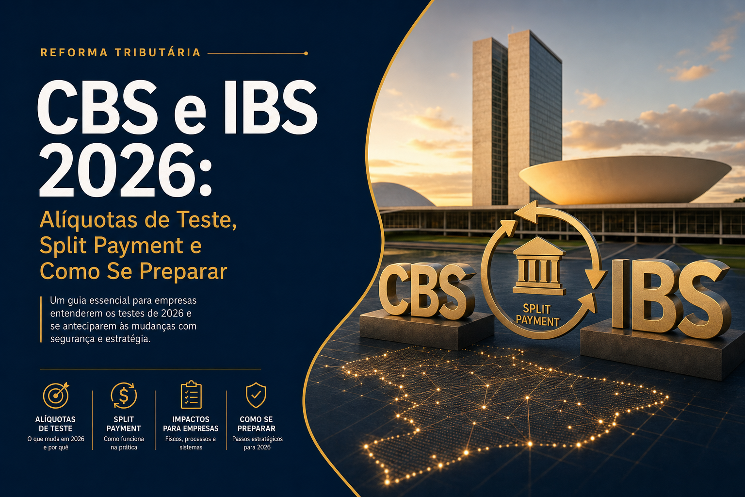 CBS e IBS 2026: Alíquotas de Teste, Split Payment e Como Se Preparar
