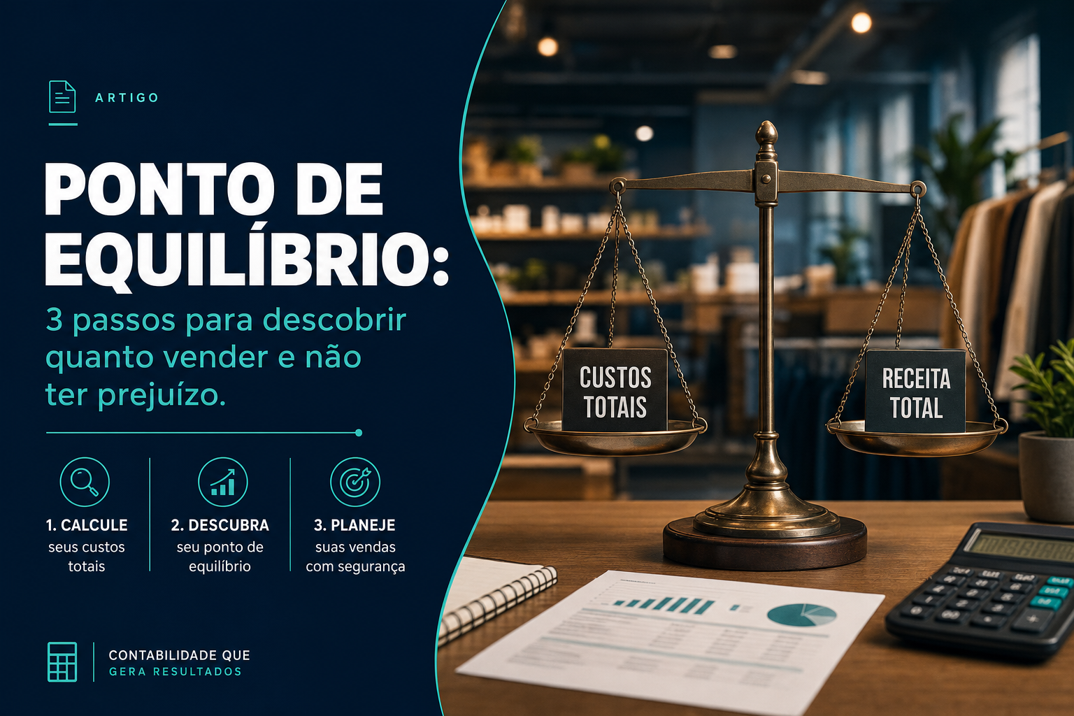 Ponto de equilíbrio: 3 passos para descobrir quanto vender e não ter prejuízo