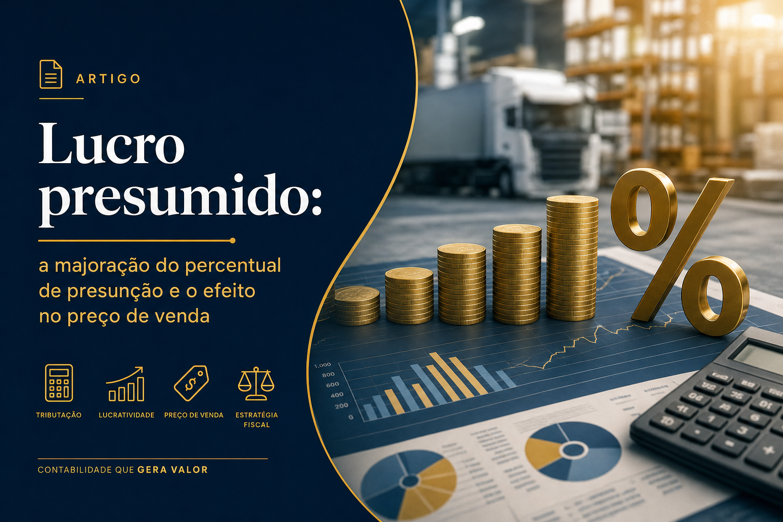 Ilustração da régua anual do lucro presumido com a presunção majorada na parcela que passa do limite, com o reflexo no preço de venda