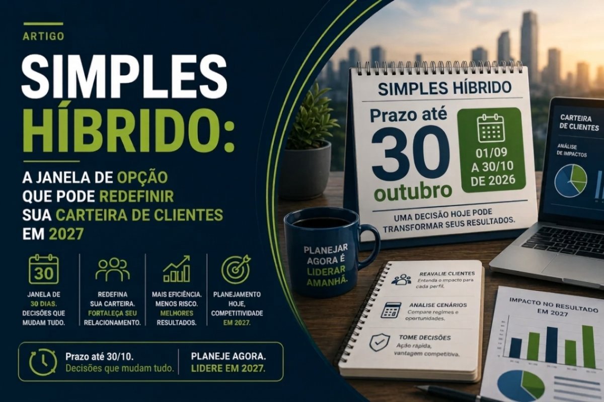 Simples Híbrido: a janela de opção, de 01/09 a 30/10/2026, que pode redefinir sua carteira de clientes em 2027